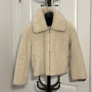 Women's Cropped Fur Overcoat